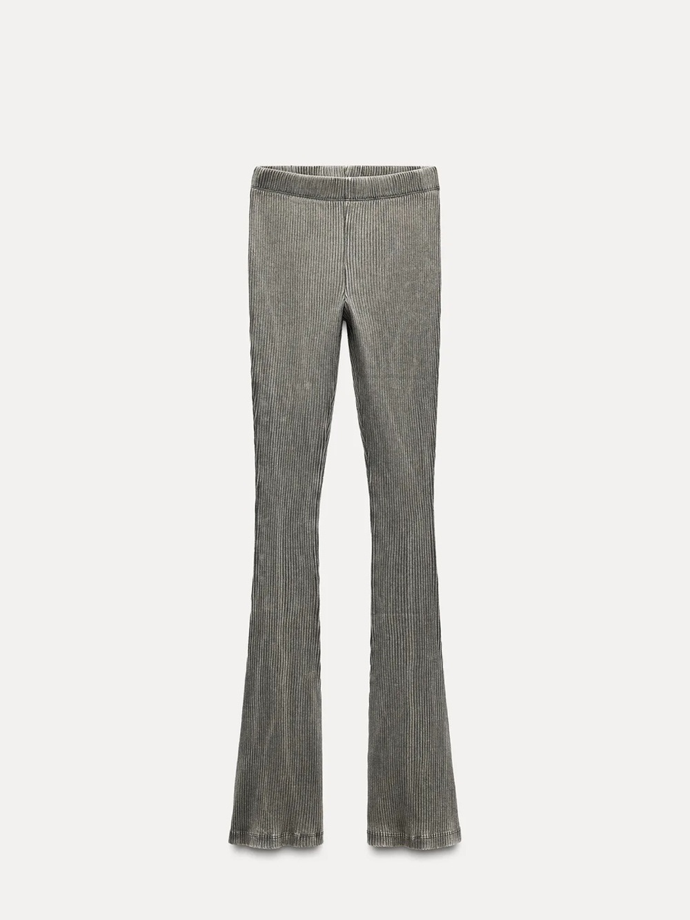 Zara Ribbed Boot-Cut Pants